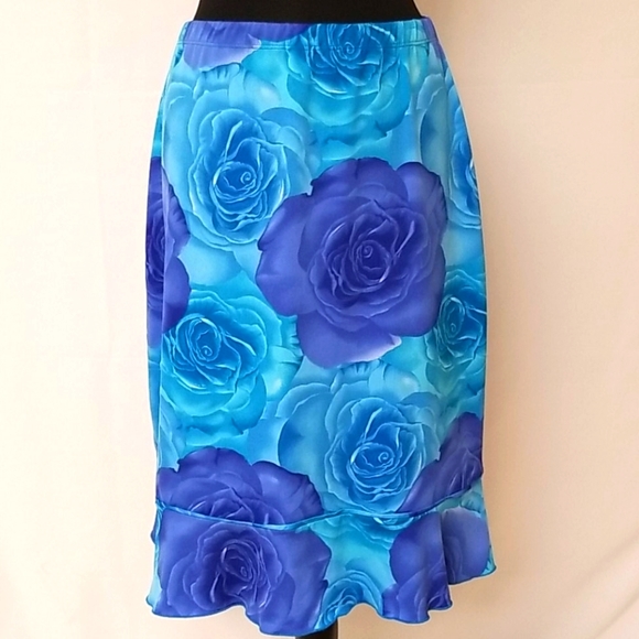 Caren Sport Dresses & Skirts - Blue Floral Skirt